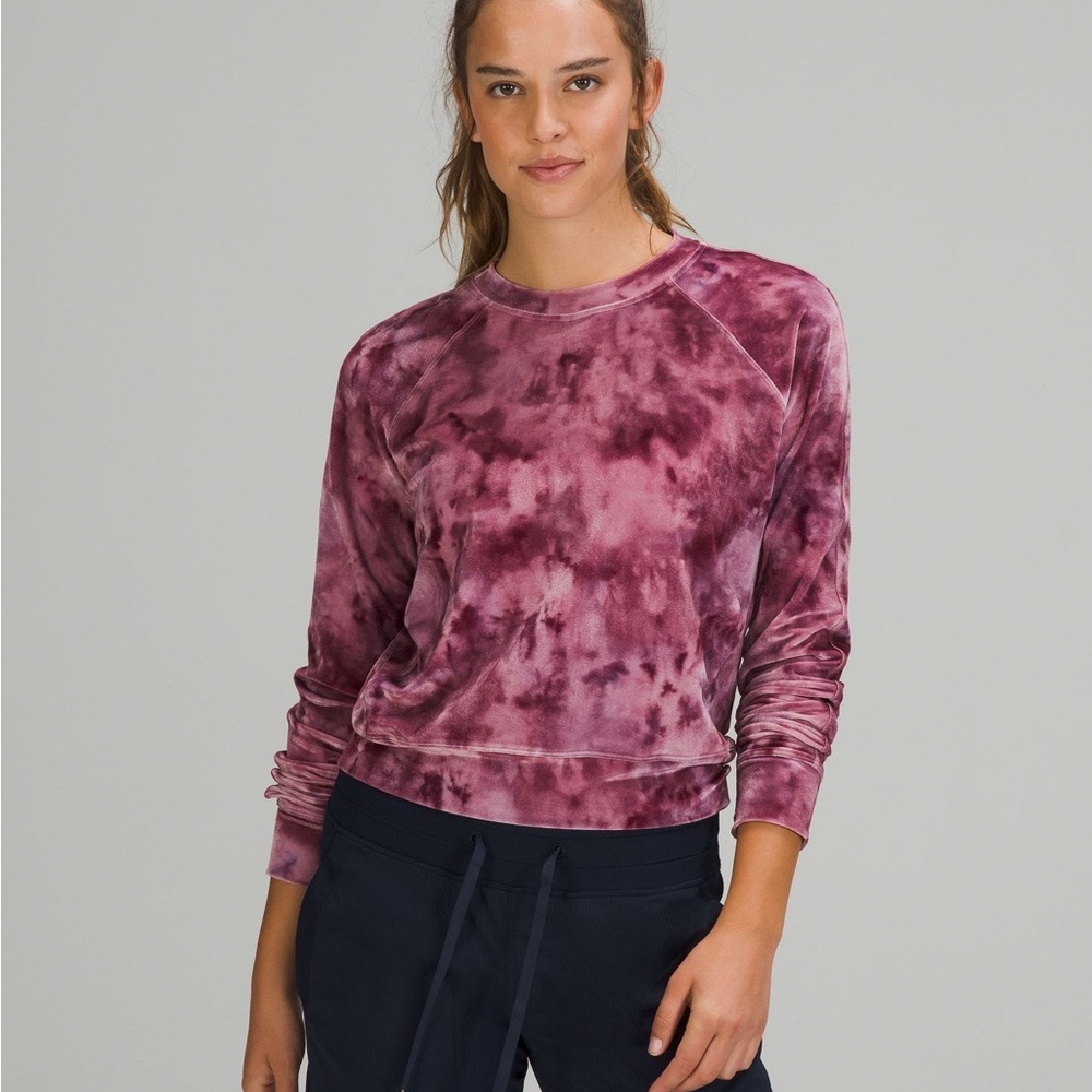 Women's Tie-Dye Sweatshirt - Purple